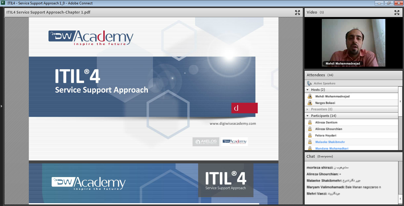 اولین دوره آنلاین ITIL4 Service Support Approach دیجی وایز آکادمی