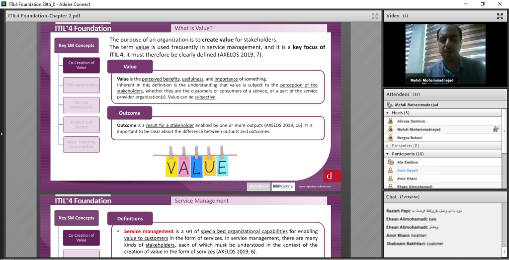 دوره آنلاین ITIL4 Foundation