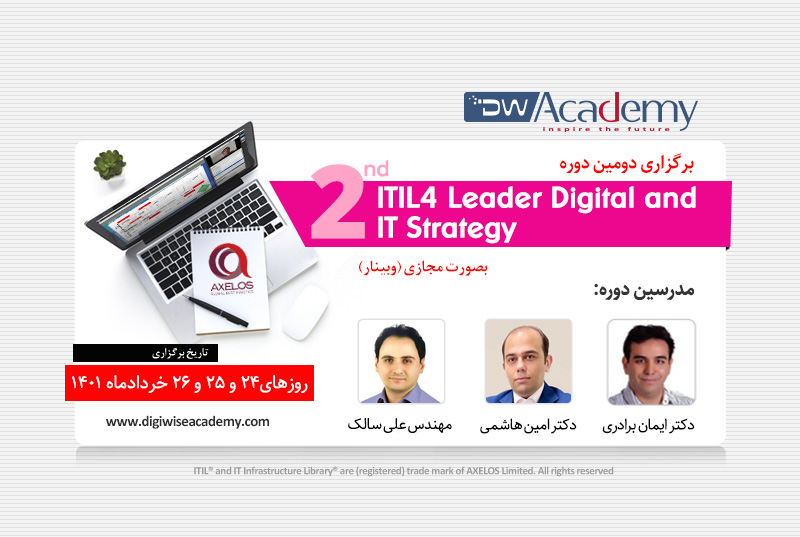 دوره پیشرفته ITIL4 Leader Digital and IT Strategy (DITS)